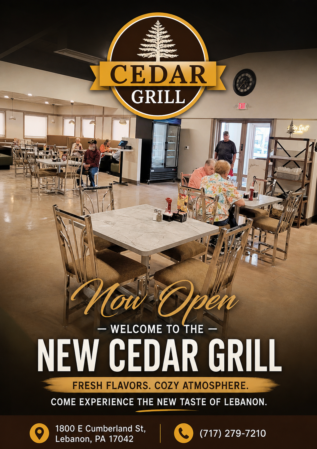 Cedar Grill dining room in Lebanon, PA